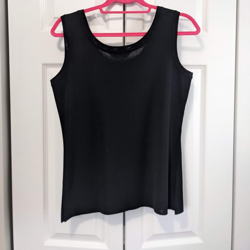 Misook Black Knit Tank Top - Picture 5 of 6